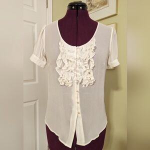 100% Silk Tristan Blouse, Small, EUC